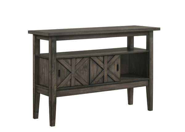  making it a perfect addition to your home. This server cabinet is crafted from durable solid rubberwood