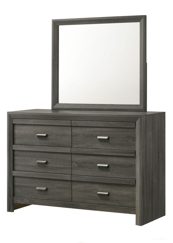 Valor - King 4 Piece Bedroom Set - Gray