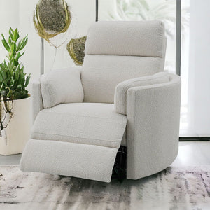 Sagen - Glider Recliner With Swivel - Beige
