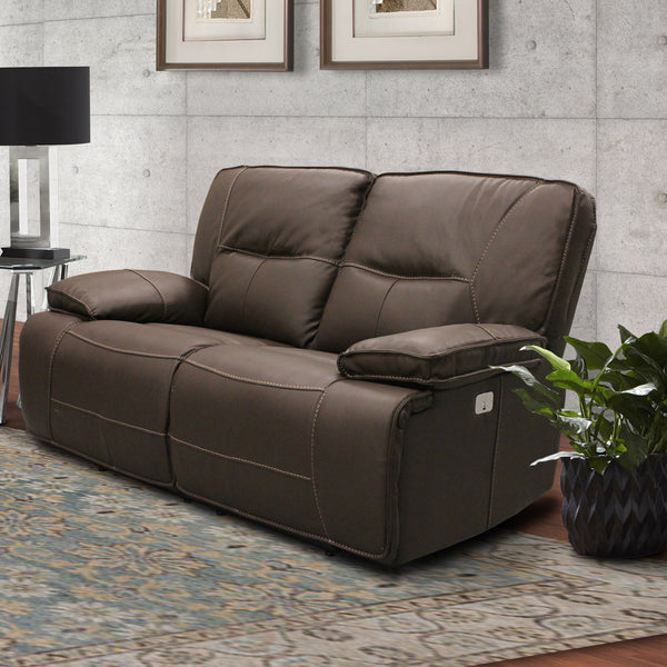 Spartacus - Chocolate Power Reclining Loveseat