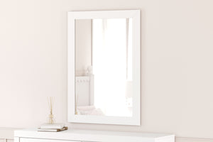  it appeals to both her sense of playful whimsy and your love for modern design. And the mirror-'s crisp white finish gives you the versatility to pai