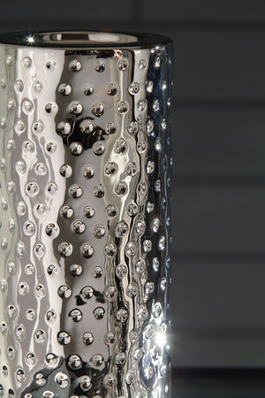 Marisa - Silver Finish - Candle Holder Set (Set of 3)