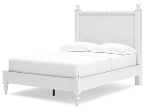 Mollviney - White - Full Panel Bed