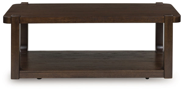 Breckington - Dark Brown - Rectangle Cocktail Table