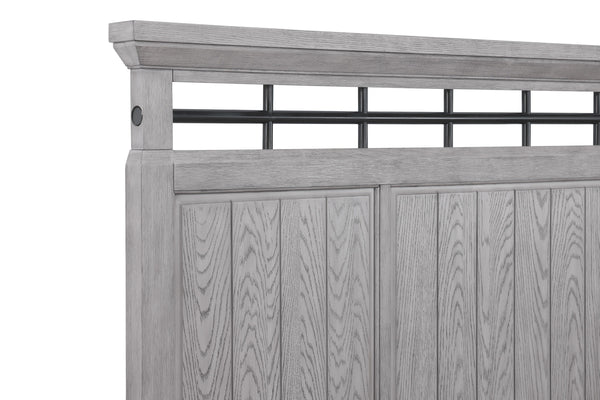 Beckett - King 5 Piece Bedroom Set - Greige