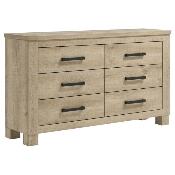 Oakglen - 5 Piece Queen Bedroom Set - Weathered Oak