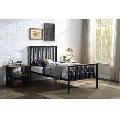 Introducing the Zudora collection. This modern collection is composed of slatted metal pieces with a wooden finish for an industrial look. The antique oak and sandy gray finish perfectly merge rustic and industrial making them appear more inviting. The du
