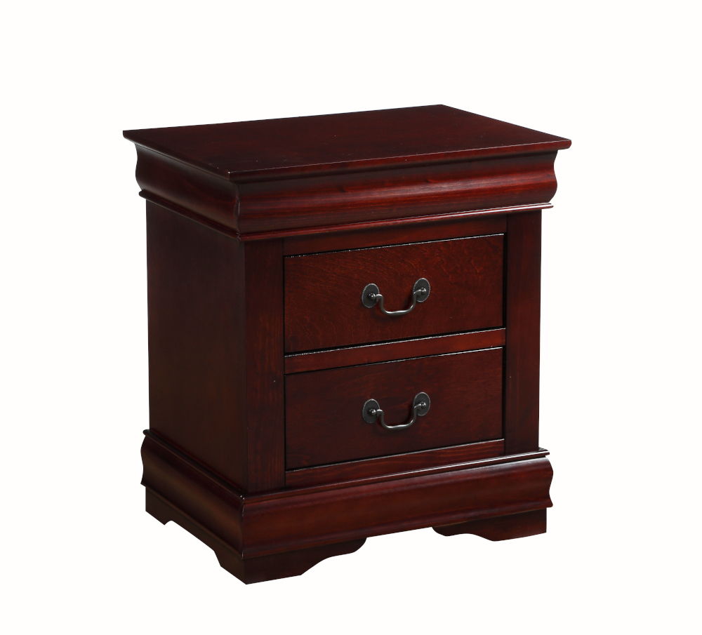 2 Drawer: Glide Center Metal (Kenlin, 2/3 Ext) DT French Back Only Hdw: Antique Brass Metal Handle NO Hidden Drawer NO Felt-Lined Drawer Size: Inner 11-" x 12-" x 4-"H