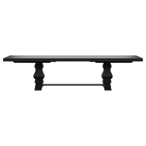 Florence - Extension Dining Table - Distressed Black