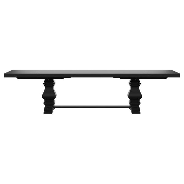 Florence - Extension Dining Table - Distressed Black