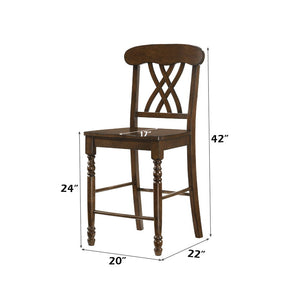 Dylan - Counter Height Chair (Set of 2) - Walnut Finish