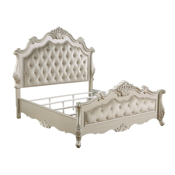 Exclusive DesignBox Spring Required Padded Headboard & Footboard Button Tufted Drawer: Dovetail, Full Extension, Metal Side Glide, Safety Stop Included