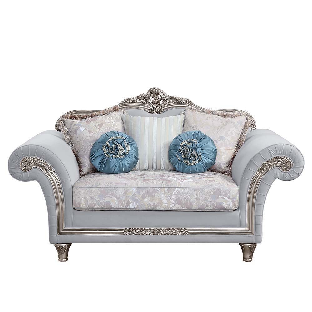 Create a more luxurious and comfortable living room with this classic Pelumi sofa. This living room sofa features a wooden design with platinum wooden trimmings. The sofa comes with pocket coil seating for comfort. The back is cushioned and designed with 