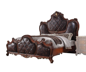 The Picardy bedroom collection brings the influence of European antiques to life with vintage traditional style, and a gorgeous cherry oak finish. The hand-applied finish enhances the beauty of the detailed woodwork and oversized scrolled moldings. The ar