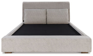 Cabalynn - Light Brown - King Upholstered Bed