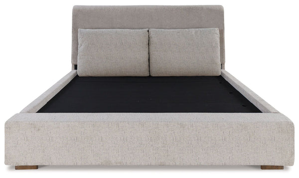 Cabalynn - Light Brown - King Upholstered Bed