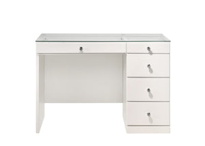  LED Mirror & Stool - White