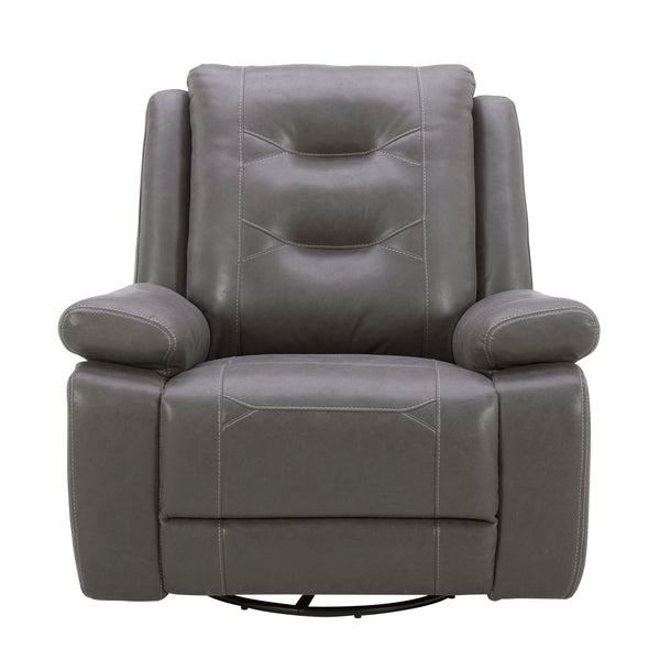 Caldwell - Power Swivel Glider Recliner (Set of 2) - Tahoe Charcoal