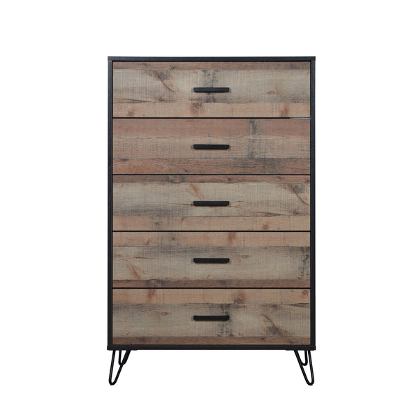  making it an ideal addition to any bedroom seeking a touch of rustic sophistication. Crafted from manufactured woods with an environmentally conscious deco