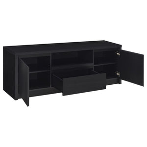 Winfield - 60## 2-Door TV Stand Media Console - Black
