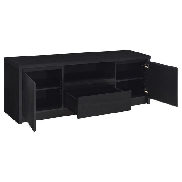 Winfield - 60## 2-Door TV Stand Media Console - Black