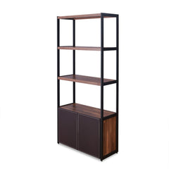 The Sara bookcase versatility and style will blend masterfully in your home. The storage function includes 3 shelves & 2 front doors, offering plenty of space to keep your favorite books or decorative accessories. Carefully constructed from selected wood 