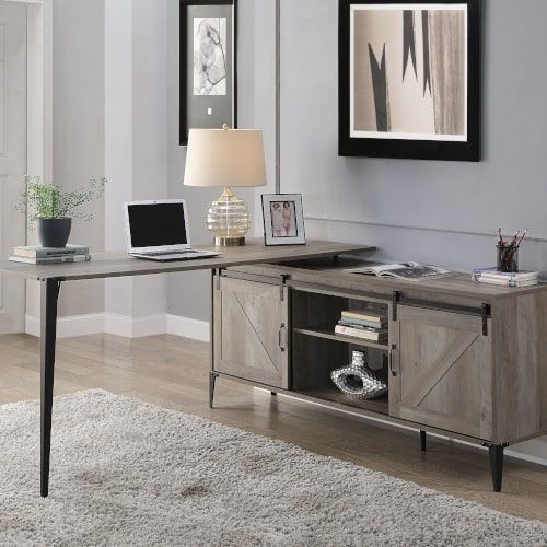 Zakwani - Writing Desk - Gray Oak - 31"