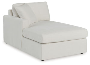 This left-arm facing corner chaise is made with Next-Gen Nuvellaâ„¢ (polyester) fade-resistant, washable fabric. Fully finished on all sides, it pairs with other items in the series to make a modular sectional.<br><br><b>Additional Dimensions</b><br><ul><