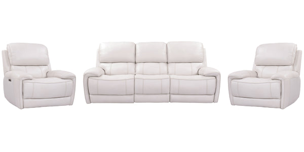 Empire - Power Reclining Sofa And 2 Recliners - Verona Ivory