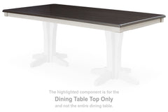 This dining tabletop is made with solid acacia wood, cherry veneer and MDF substrate. Pairs with other items in the series to make a dining kit.<br><br><b>Additional Dimensions</b><br><ul><li>Assembled table: 0-"</li><li>Apron to floor: 26.38-"</li></ul><
