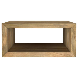  natural charm into your living room. Its 39-inch by 39-inch square profile suits any seating area