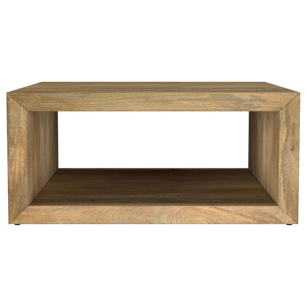  natural charm into your living room. Its 39-inch by 39-inch square profile suits any seating area