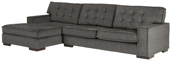  this sectional in charcoal gray velvet is so on point. Brilliantly simple box cushions and wide track arms are outlined with distinctive flange welting for a high-design aesthetic. Tufted c