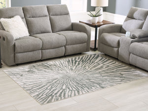 Verland - Gray / White - Washable Medium Rug