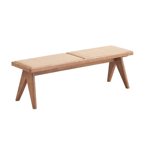 Fixed Table Top Natural Finish Style Rattan Seat & Back Cushion