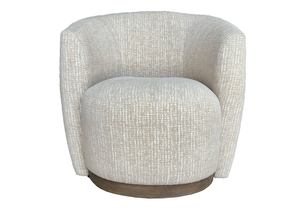 Tatum - Swivel Accent Chair - Sand Dollar