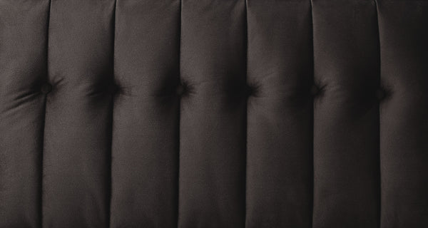 Qinven - Futon - Dark Brown Velvet