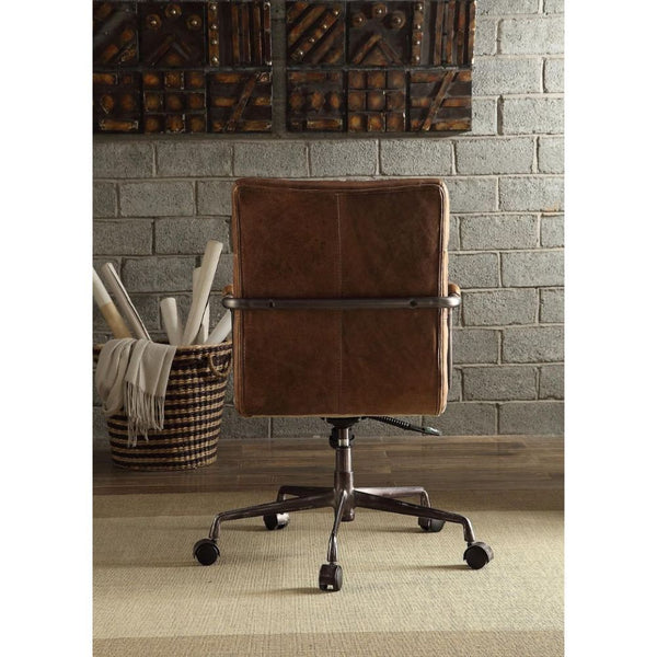Harith - Executive Office Chair - Retro Brown Top Grain Leather