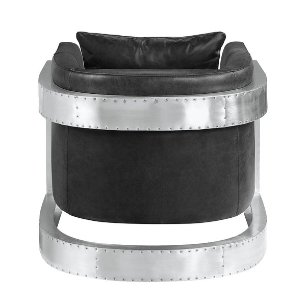 Betla - Accent Chair - Black & Aluminum