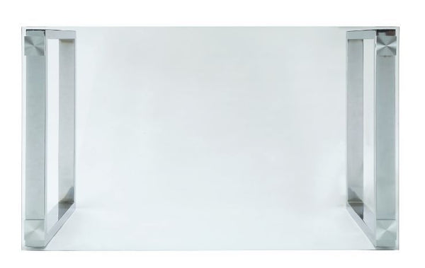  and the chrome sled base gives off a sleek contemporary touch. W