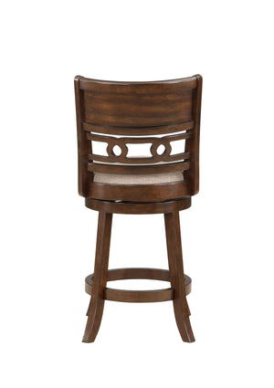 Gia - Swivel Counter Stool - Cherry / Brown