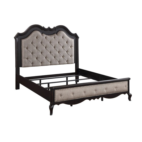 Chelmsford - Queen Bed - Beige & Antique Black