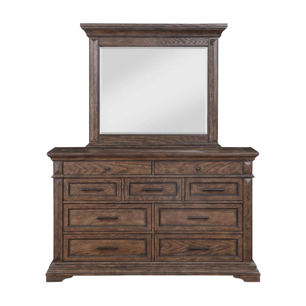 Discover the Mar Vista Mirror, a testament to enduring craftsmanship and timeless design. Constructed from solid Rubberwood and Oak veneers, this mirror promises strength and durability. Its rich walnut finish, achieved through a meticulous multi-step pro