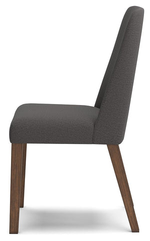 Lyncott - Charcoal / Brown - Dining Uph Side Chair (Set of 2)