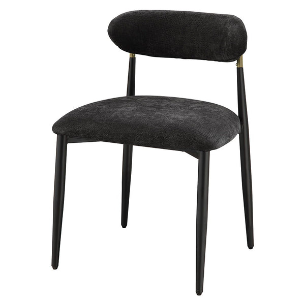 Jaramillo - Side Chair (Set of 2) - Black Fabric & Black Finish