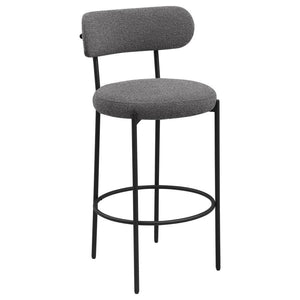 Viola - Boucle Upholstered Bar Chair (Set of 2) - Gray