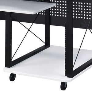 Megara - Music Desk - White & Black Finish