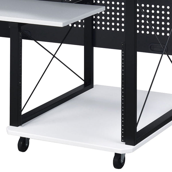 Megara - Music Desk - White & Black Finish