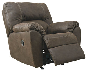  making this piece ideal in homes with children and pets. The seat reclines with the pull of a tab