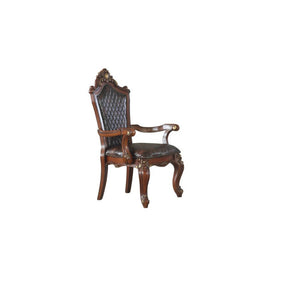  Wood Frame with Oversized Crown and Raised Scrolled Motifs Scalloped Apron Seat: Raised Molding Trim Wooden